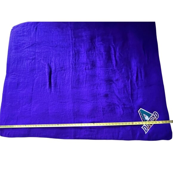 Arizona Diamondbacks Purple Fleece Throw Blanket 60" X 50" By Team Fleece USA - Picture 5 of 8